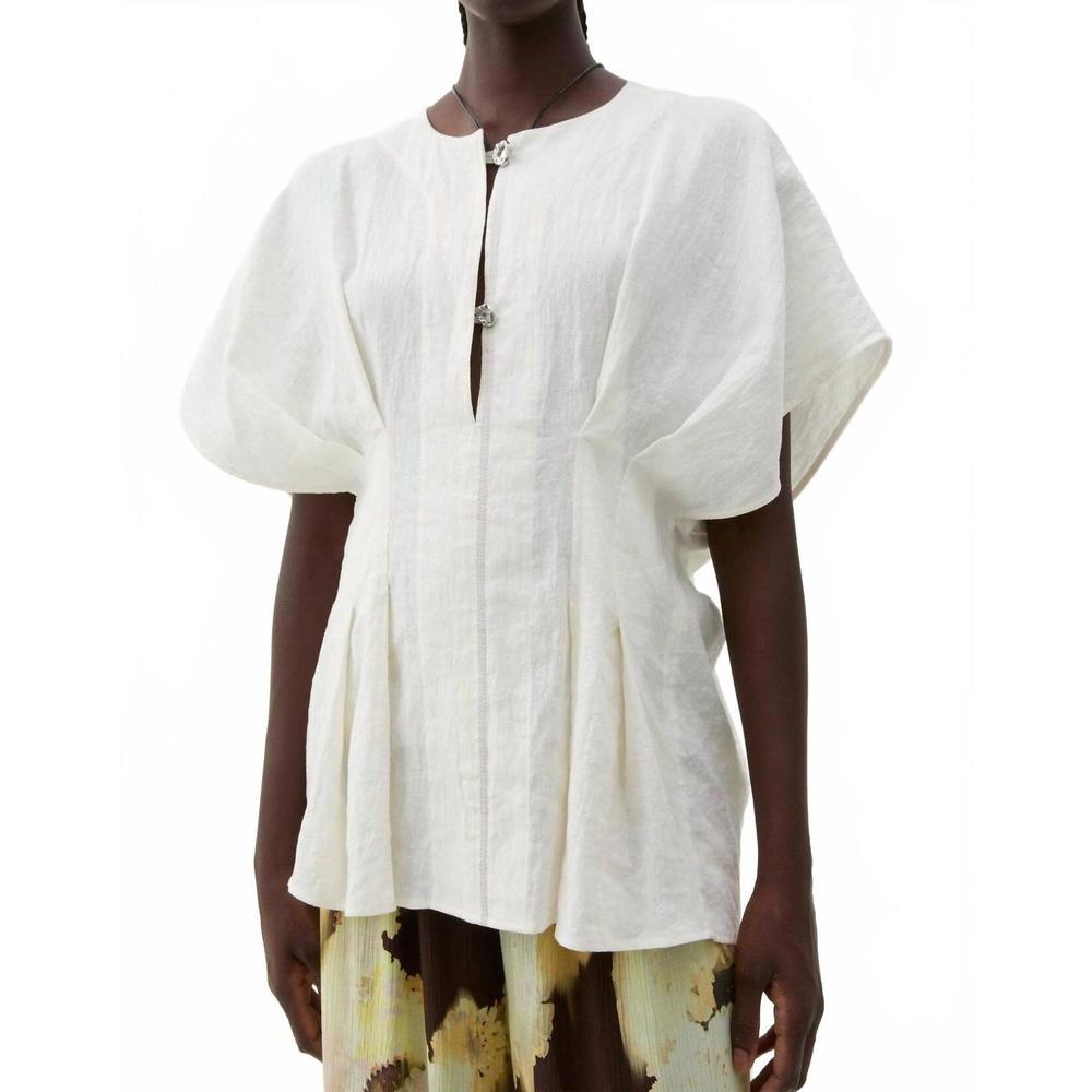 NEW RODEBJER jennia linen top in white